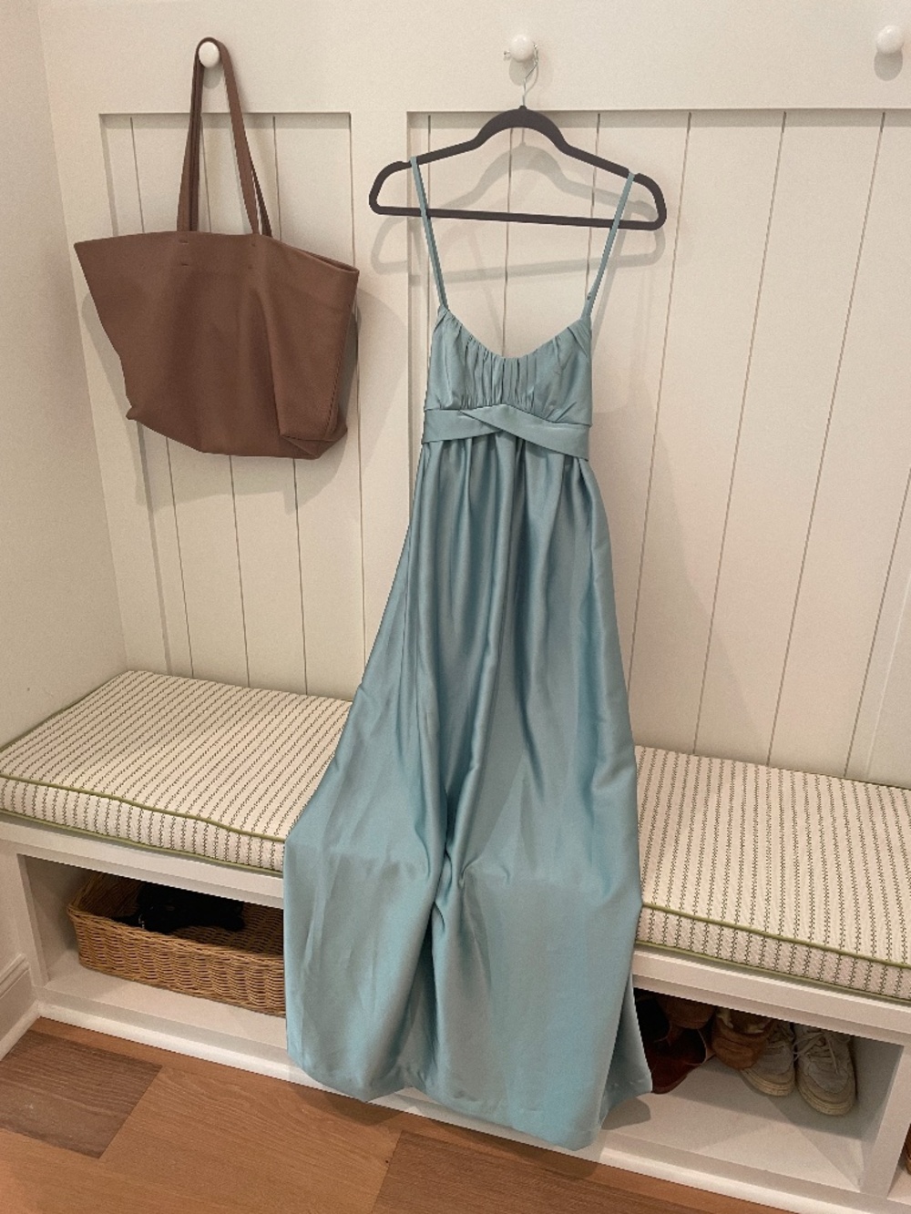Azazie Maternity Style Blue Dress